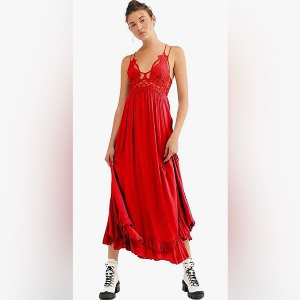 Free People Adella Maxi Slip Dress